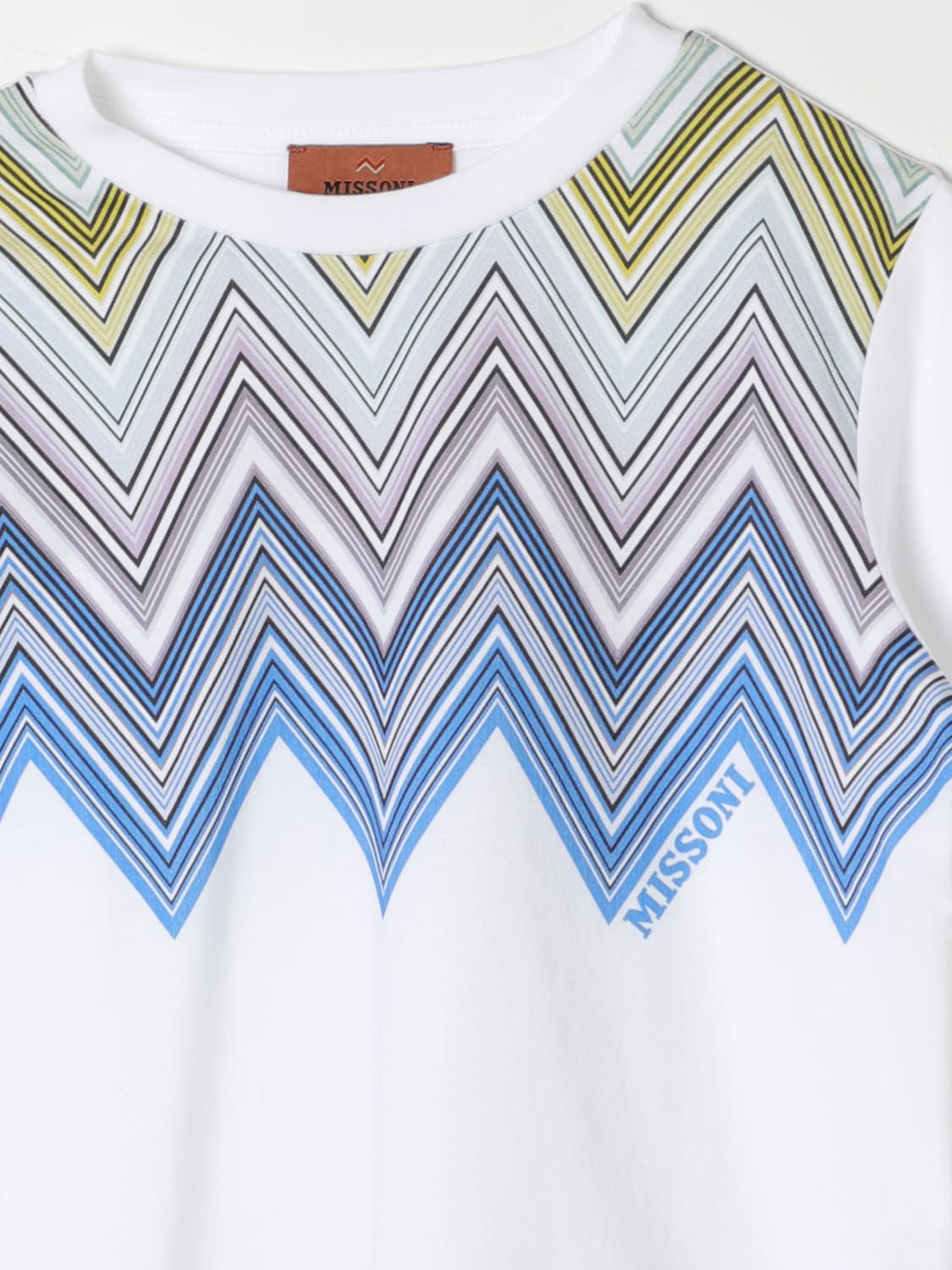 MISSONI T-SHIRT: T-shirt a zig zag Missoni, Bianco - Img 3