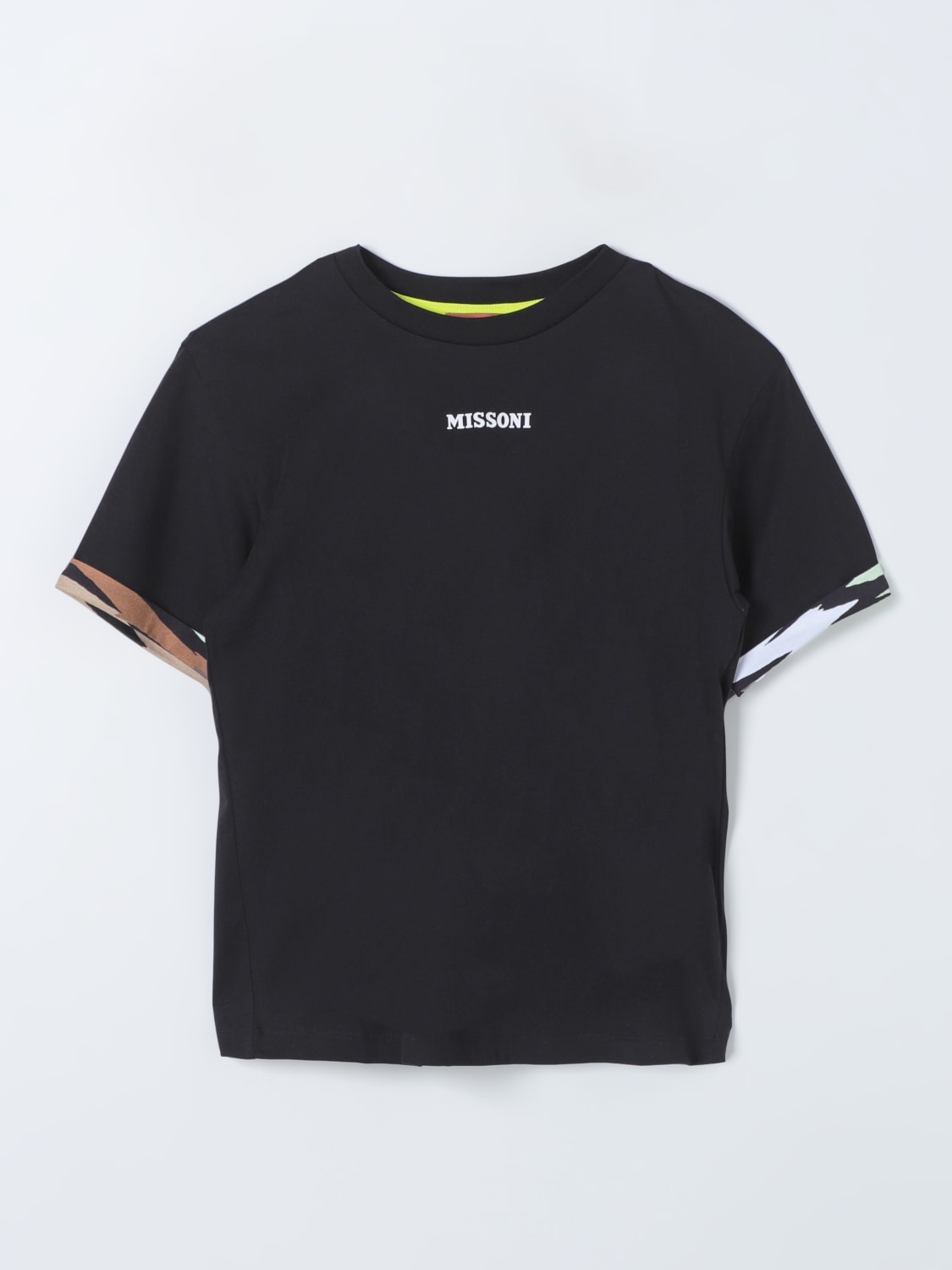 MISSONI T-SHIRT: T-shirt Missoni in cotone con logo , Nero - Img 1