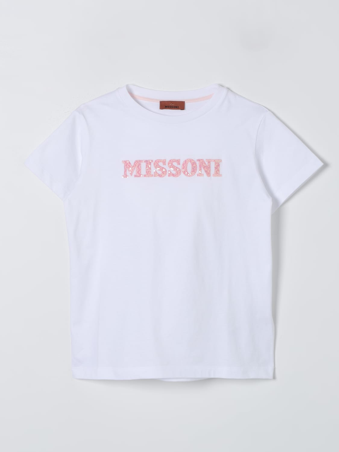 MISSONI T-SHIRT: T-shirt di cotone con logo Missoni, Bianco - Img 1