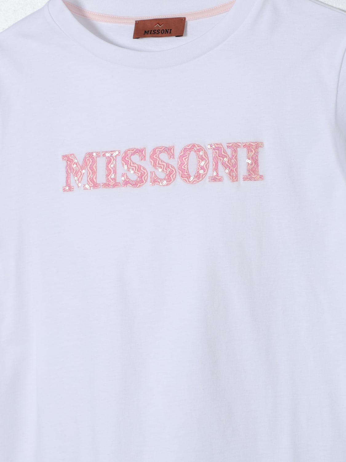 MISSONI T-SHIRT: T-shirt di cotone con logo Missoni, Bianco - Img 3