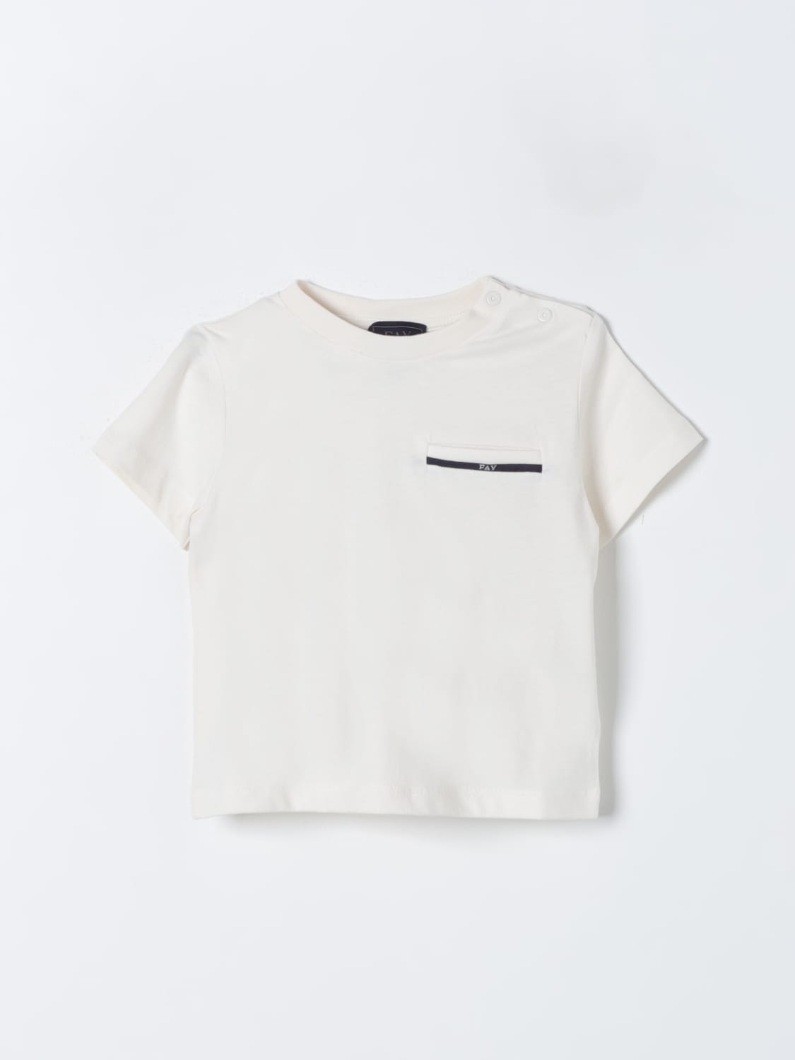 FAY JUNIOR T-SHIRT: T-shirt kids Fay Junior, White - Img 1