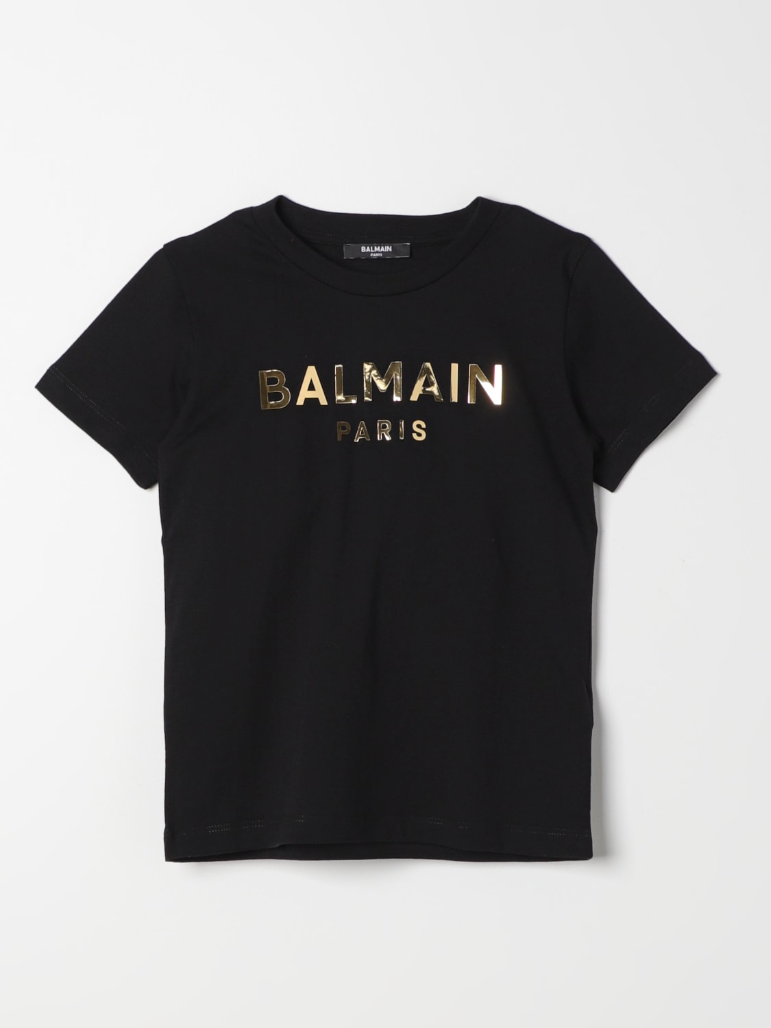 BALMAIN 티셔츠: 티셔츠 남아 Balmain Kids, 블랙 - Img 1