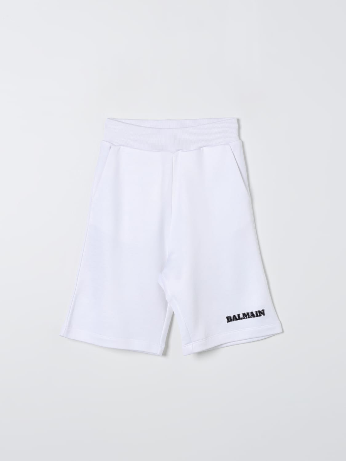 BALMAIN 쇼츠: 쇼츠 남아 Balmain Kids, 화이트 - Img 1