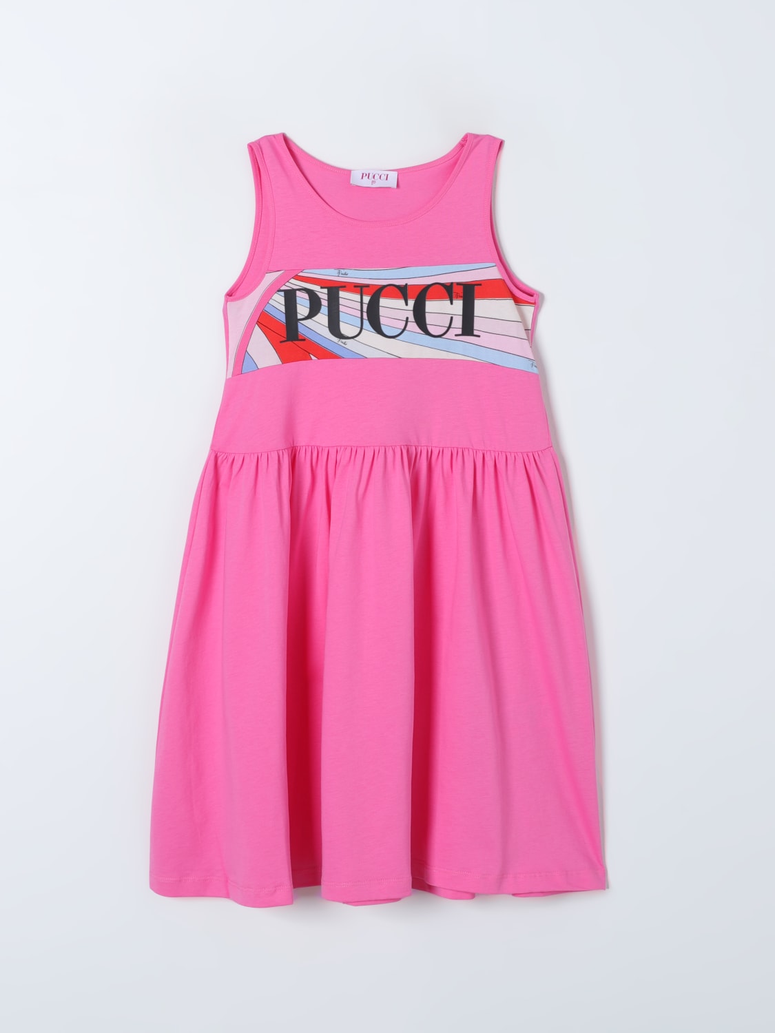 PUCCI 连衣裙: 连衣裙 儿童 Pucci Junior, 粉色 - Img 1