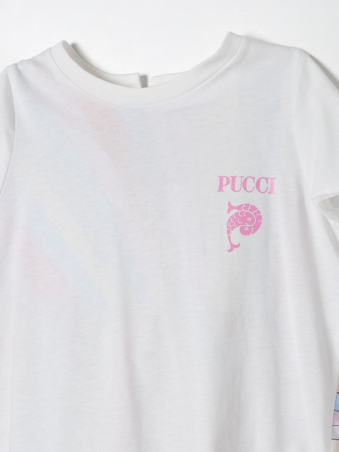 PUCCI T-SHIRT: T-shirt kinder Pucci Junior, Weiß - Img 3