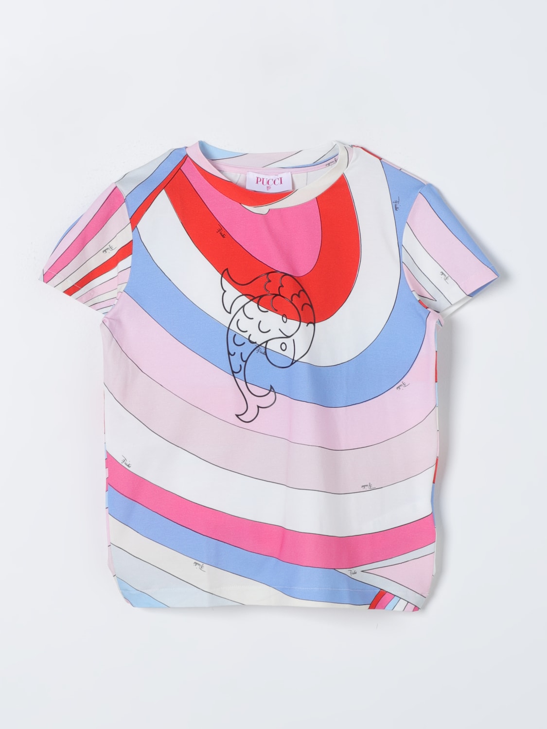 PUCCI T-SHIRT: T-shirt enfant Pucci Junior, Rose - Img 1