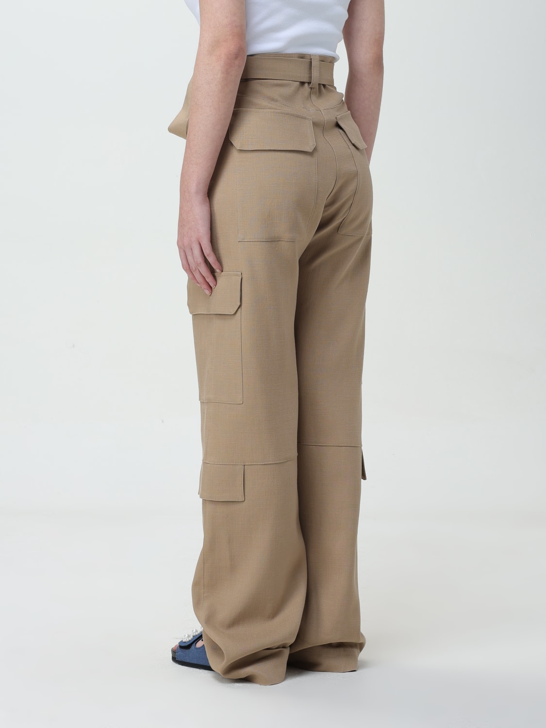 MSGM PANTS: Pants woman MSGM, Sand - Img 3