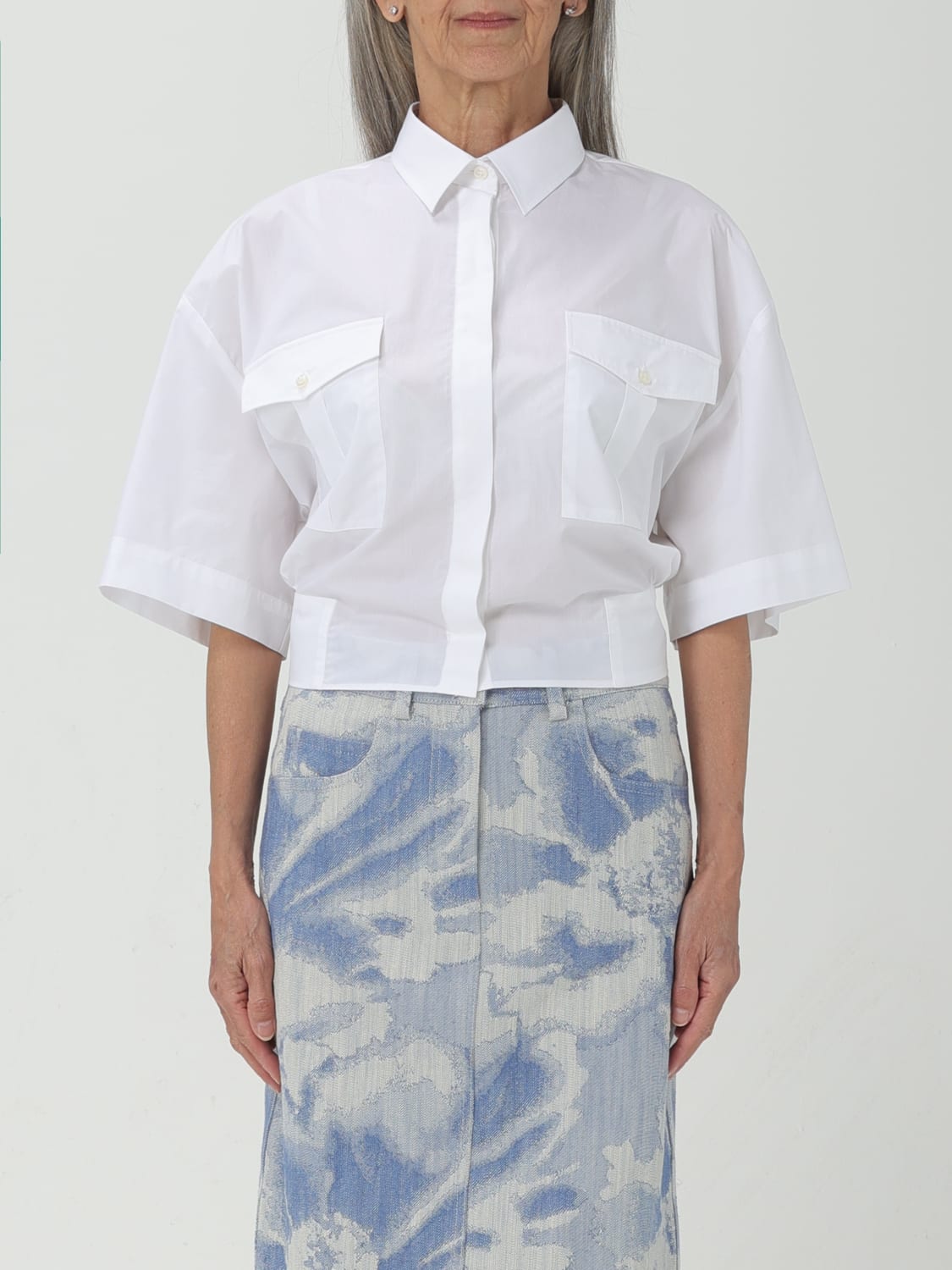 MSGM SHIRT: Shirt woman MSGM, White - Img 1