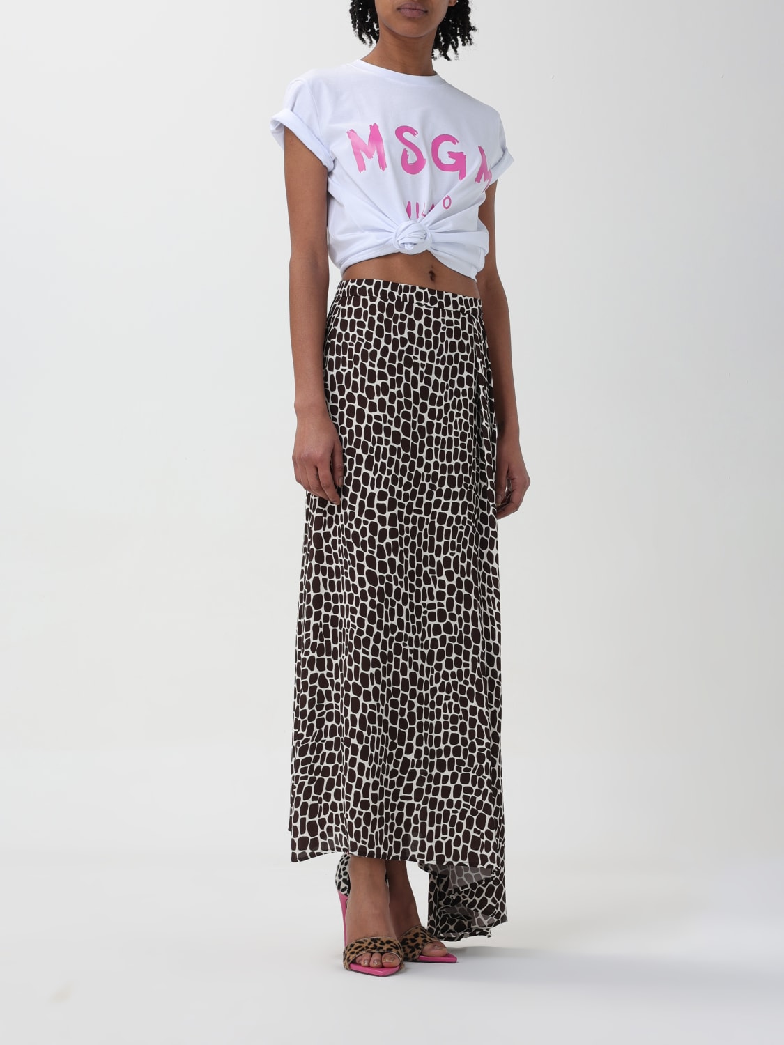 MSGM SKIRT: Skirt woman MSGM, Brown - Img 2