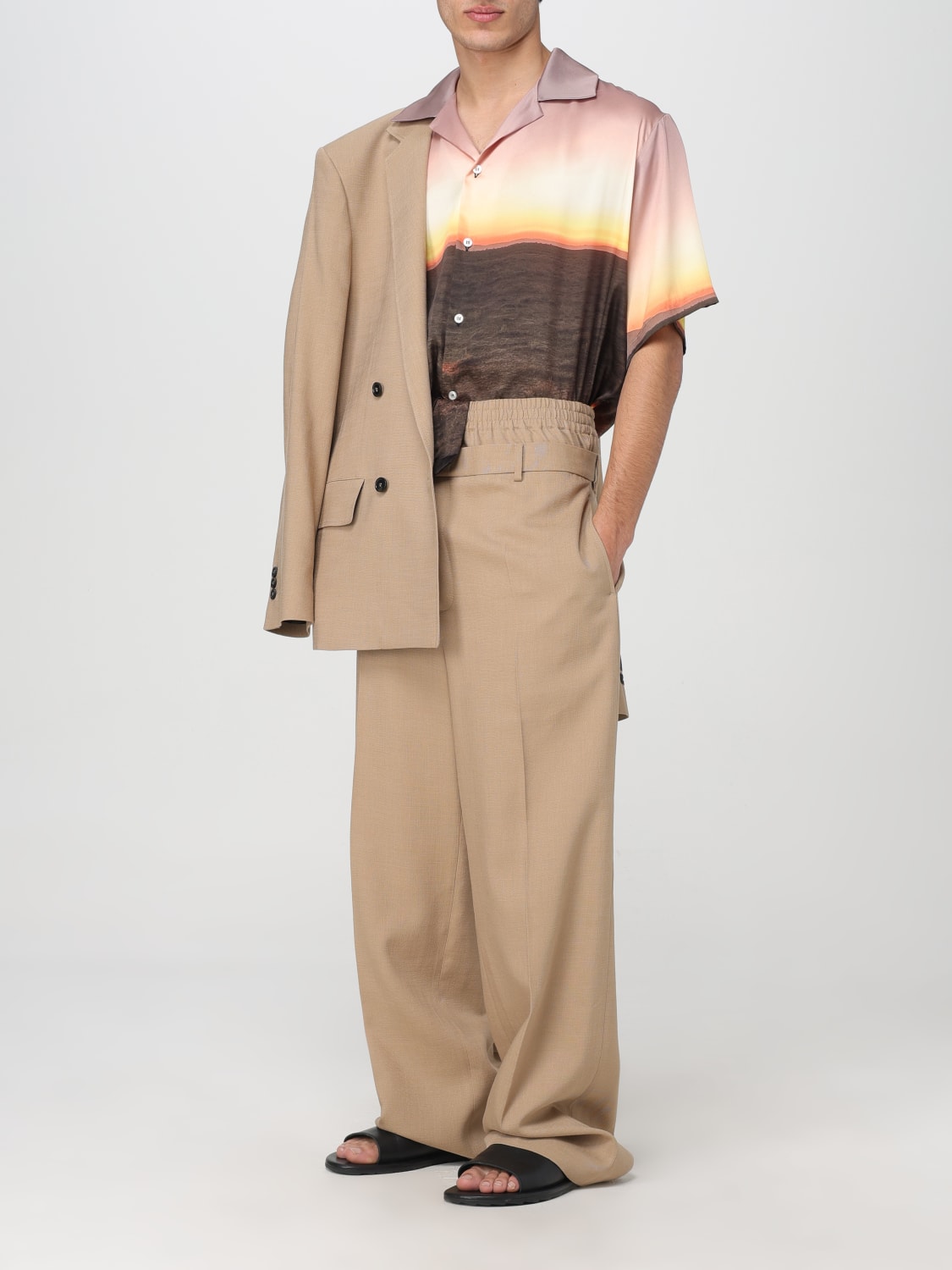 MSGM 팬츠: 팬츠 남성 MSGM, 베이지 - Img 2