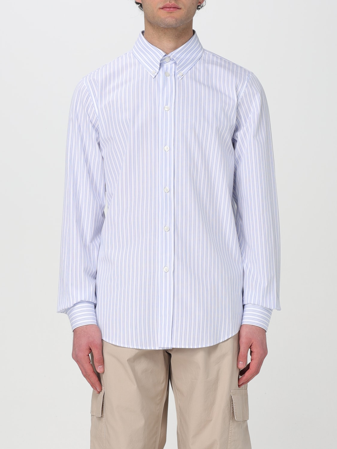 MSGM SHIRT: Shirt men MSGM, Gnawed Blue - Img 1