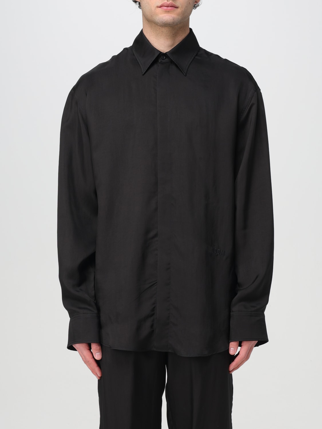 MSGM SHIRT: Shirt men MSGM, Black - Img 1