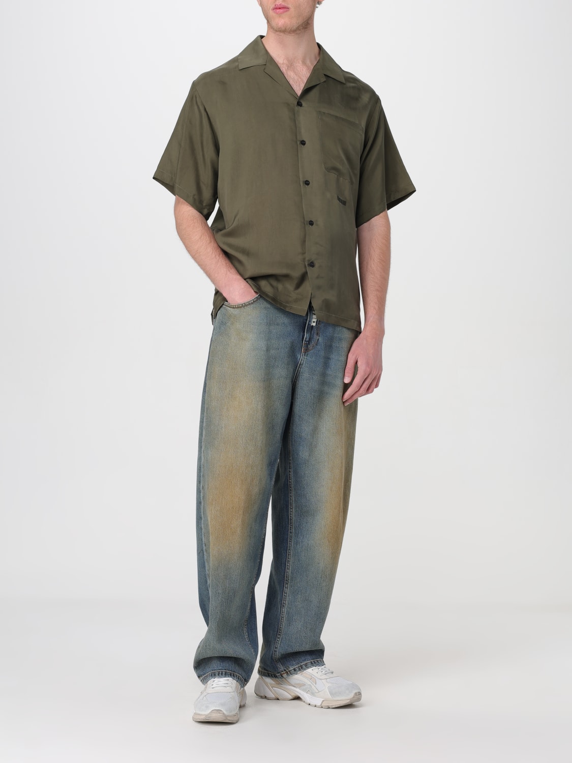 MSGM SHIRT: Shirt men MSGM, Military - Img 2