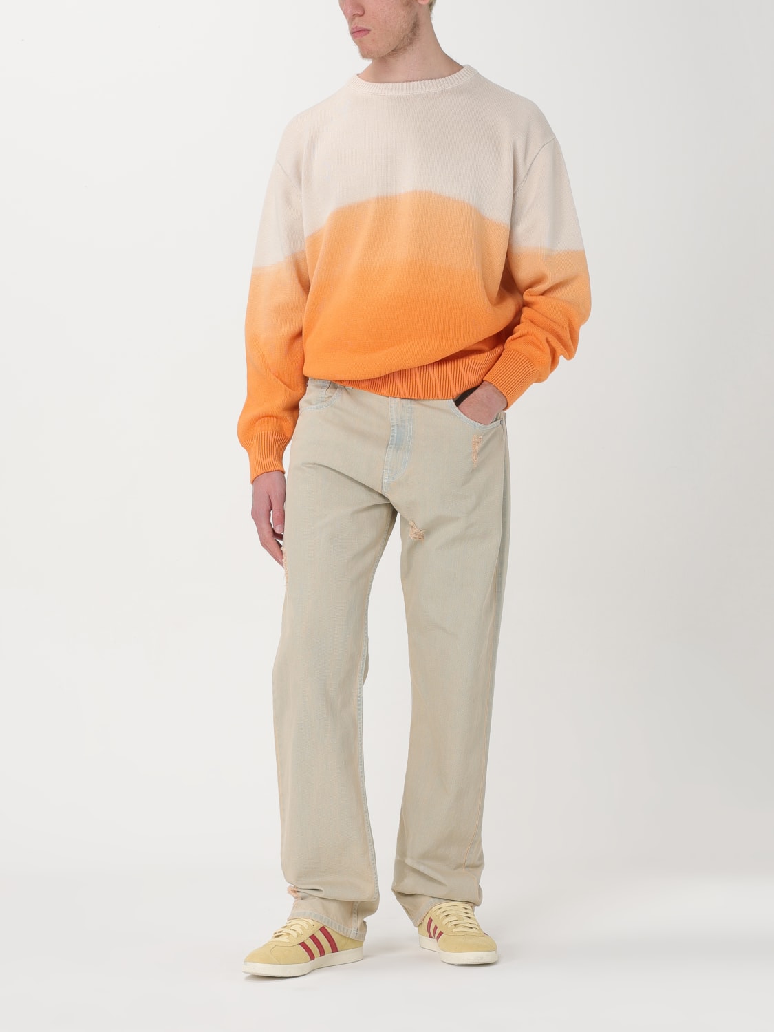 MSGM SWEATER: Sweater men MSGM, Orange - Img 2