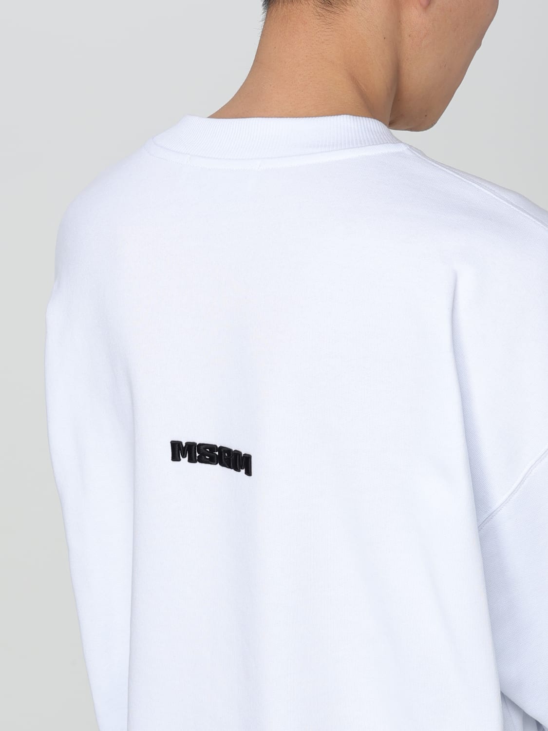 MSGM SWEATSHIRT: Sweatshirt herren MSGM, Weiß - Img 4