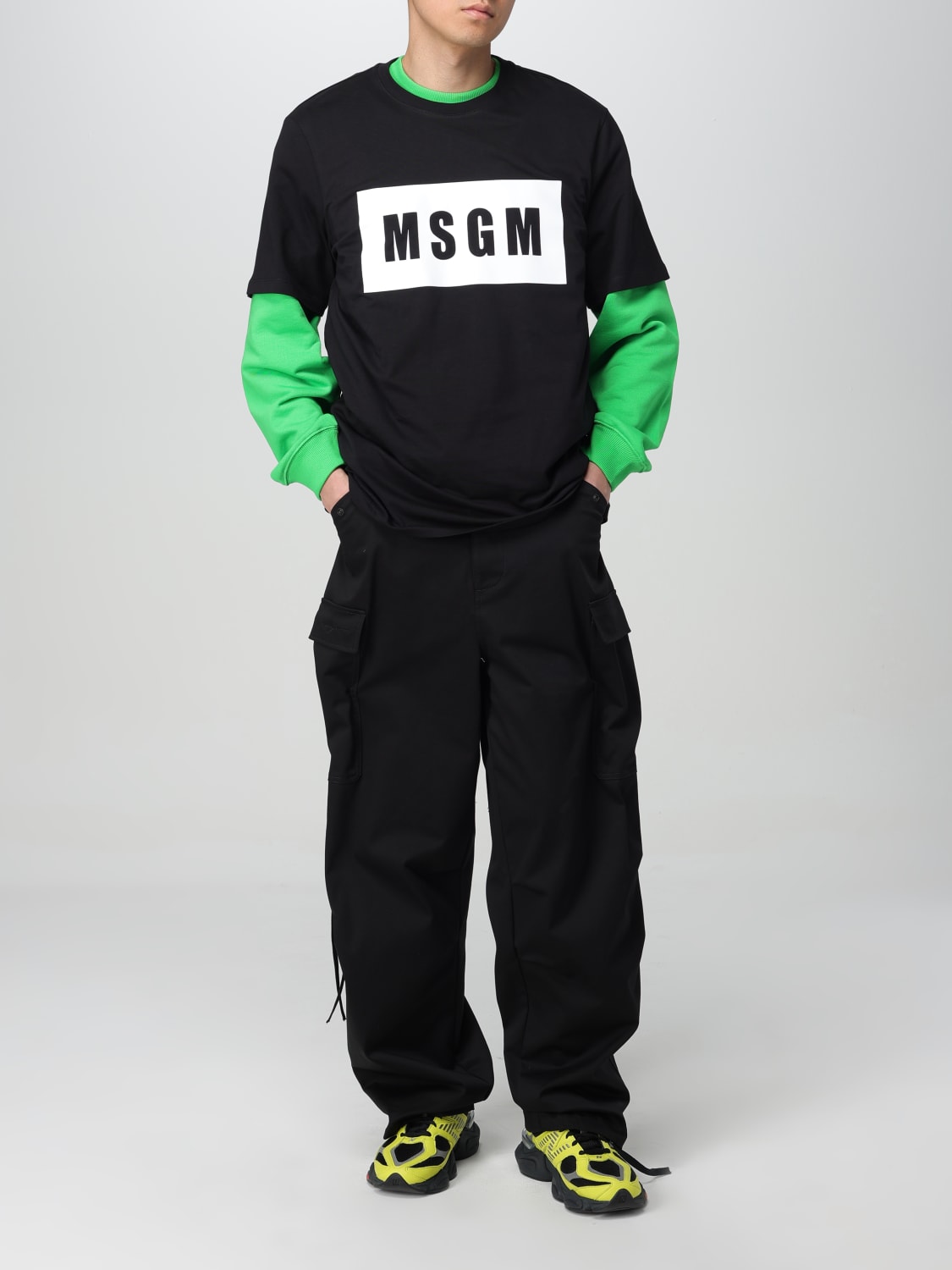 MSGM SWEATSHIRT: Sweatshirt herren MSGM, Grün - Img 2