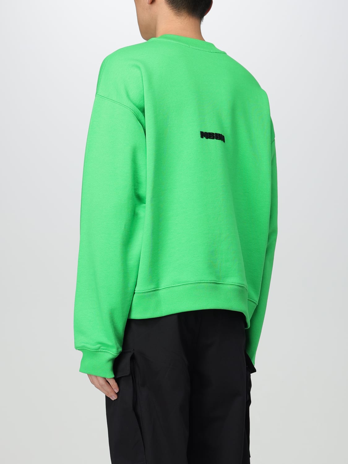 MSGM SWEATSHIRT: Sweatshirt herren MSGM, Grün - Img 3