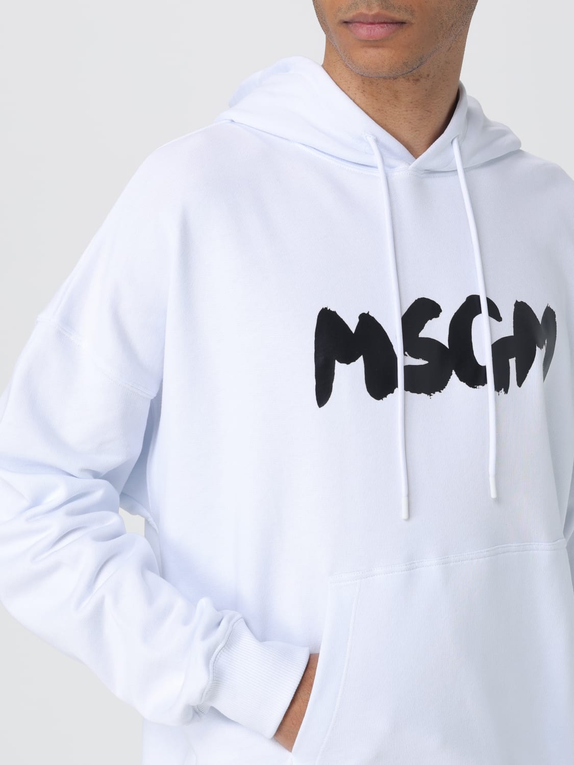 MSGM SWEATSHIRT: Sweatshirt men MSGM, White - Img 4