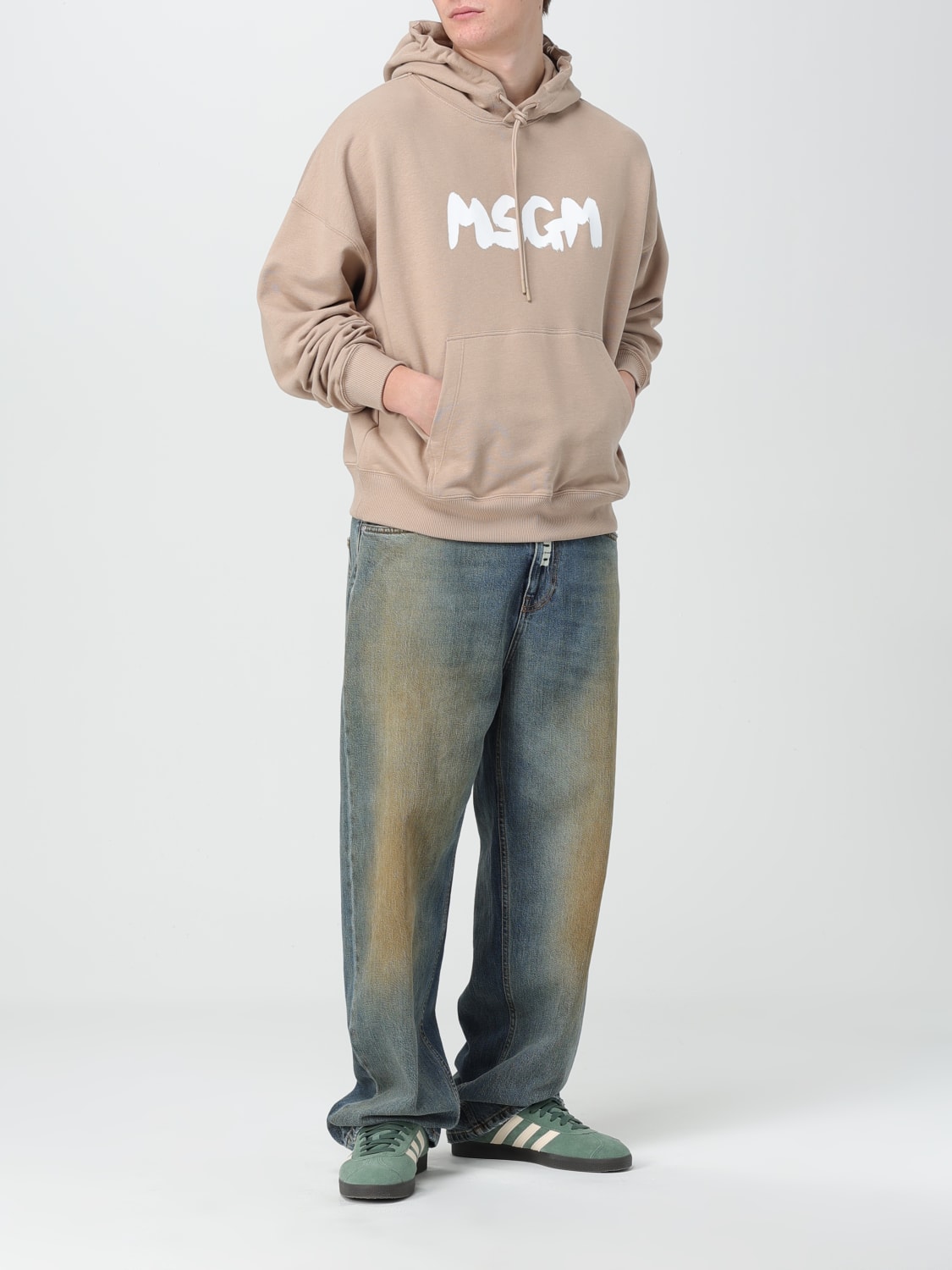 MSGM SWEATSHIRT: Sweatshirt herren MSGM, Sand - Img 2