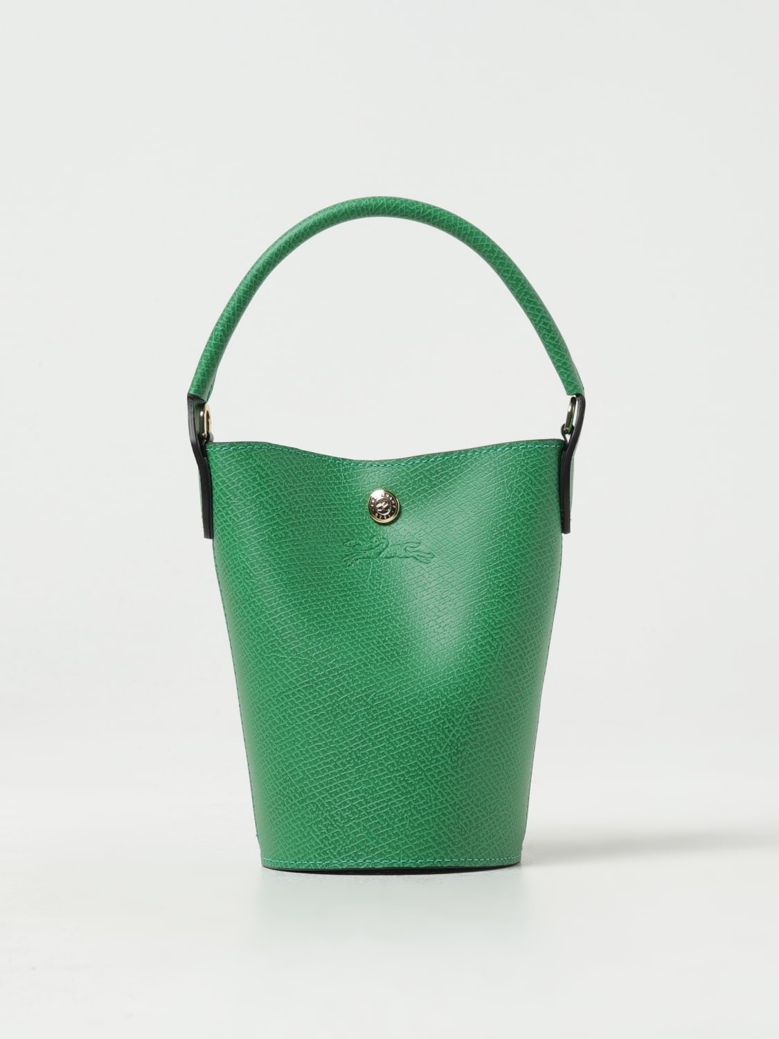 LONGCHAMP MINI BAG: Longchamp Épure XS bag in grained leather, Green - Img 1