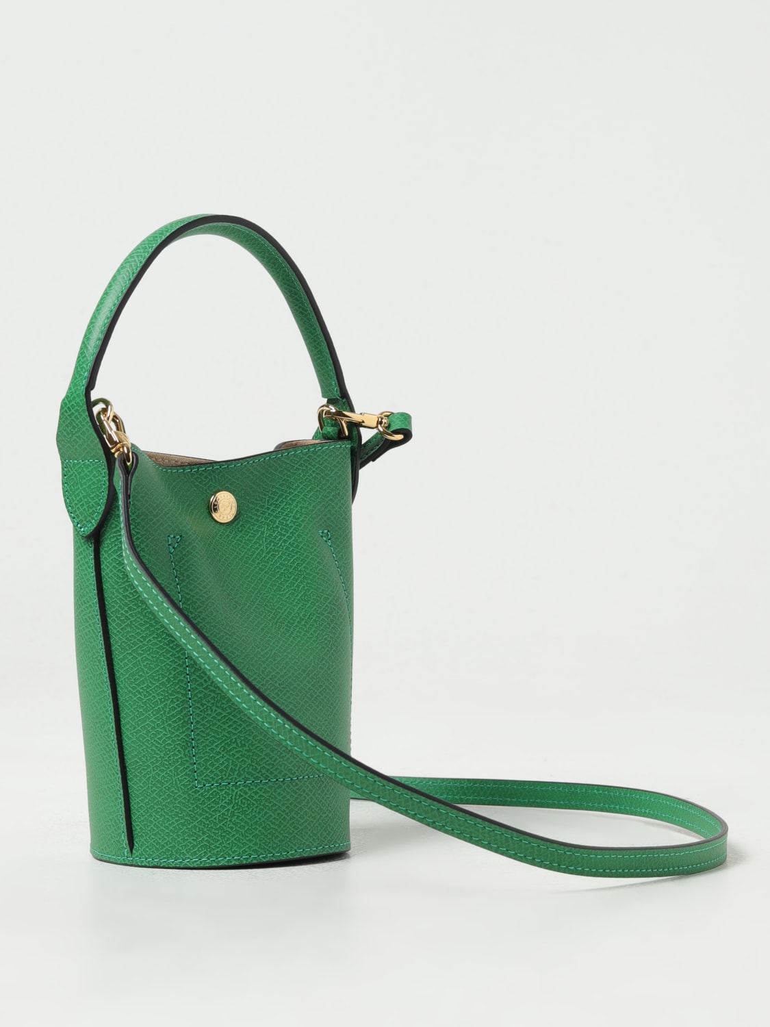 LONGCHAMP MINI BAG: Longchamp Épure XS bag in grained leather, Green - Img 2