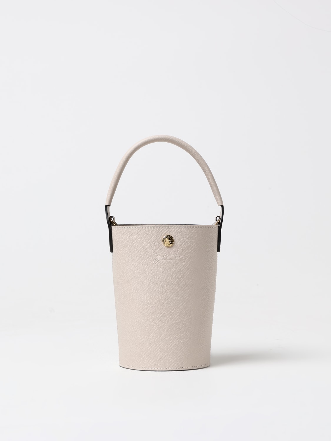 LONGCHAMP MINI BAG: Longchamp Épure XS bag in grained leather, Yellow Cream - Img 1