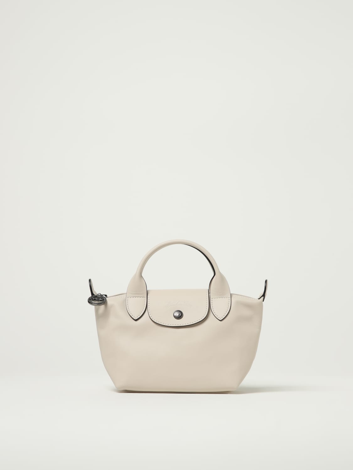 LONGCHAMP BORSA MINI: Borsa Le Pliage Xtra XS Longchamp in pelle, Avorio - Img 1