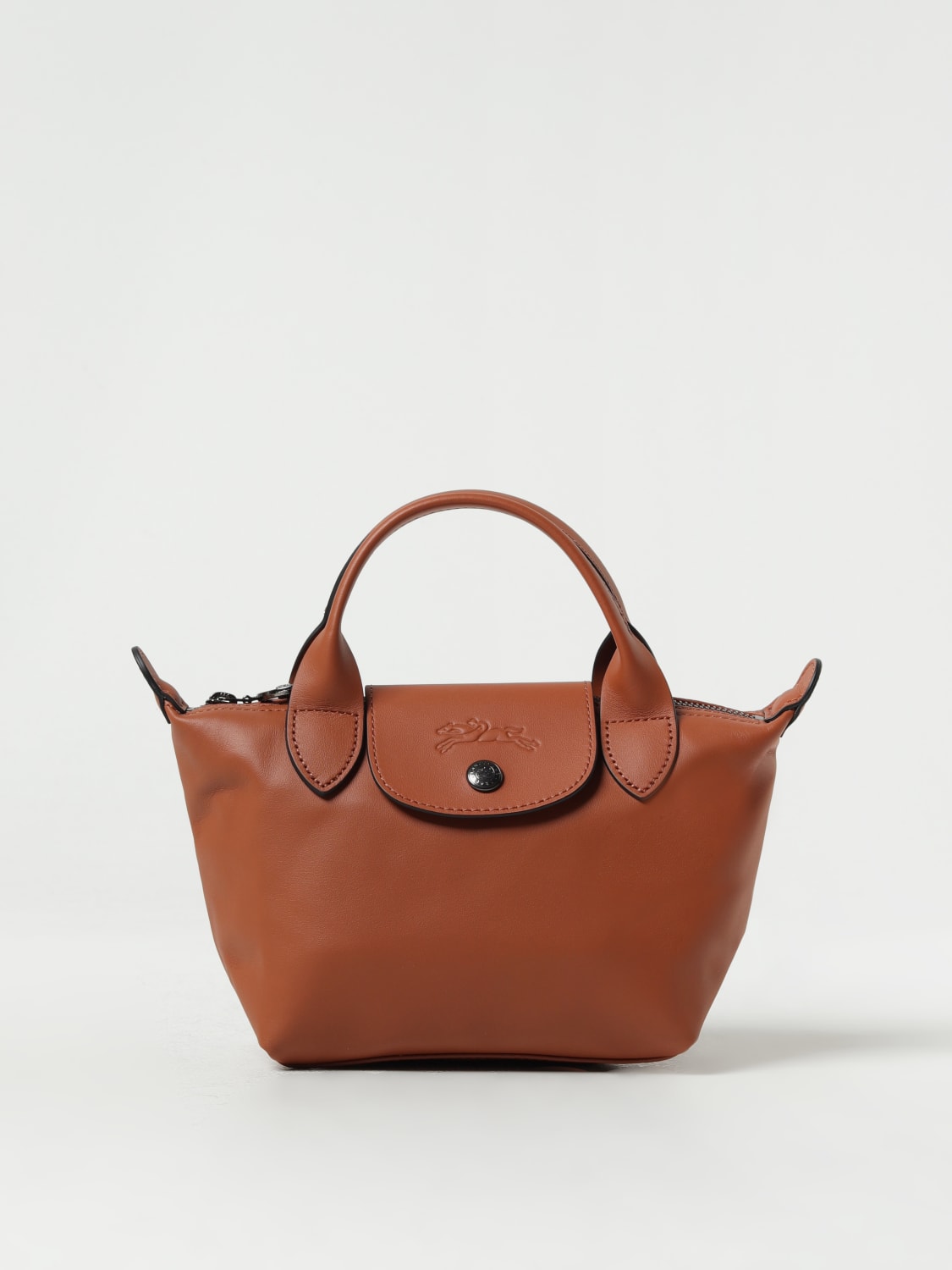 LONGCHAMP MINI BAG: Longchamp Le Pliage Xtra leather bag with shoulder strap, Leather - Img 1