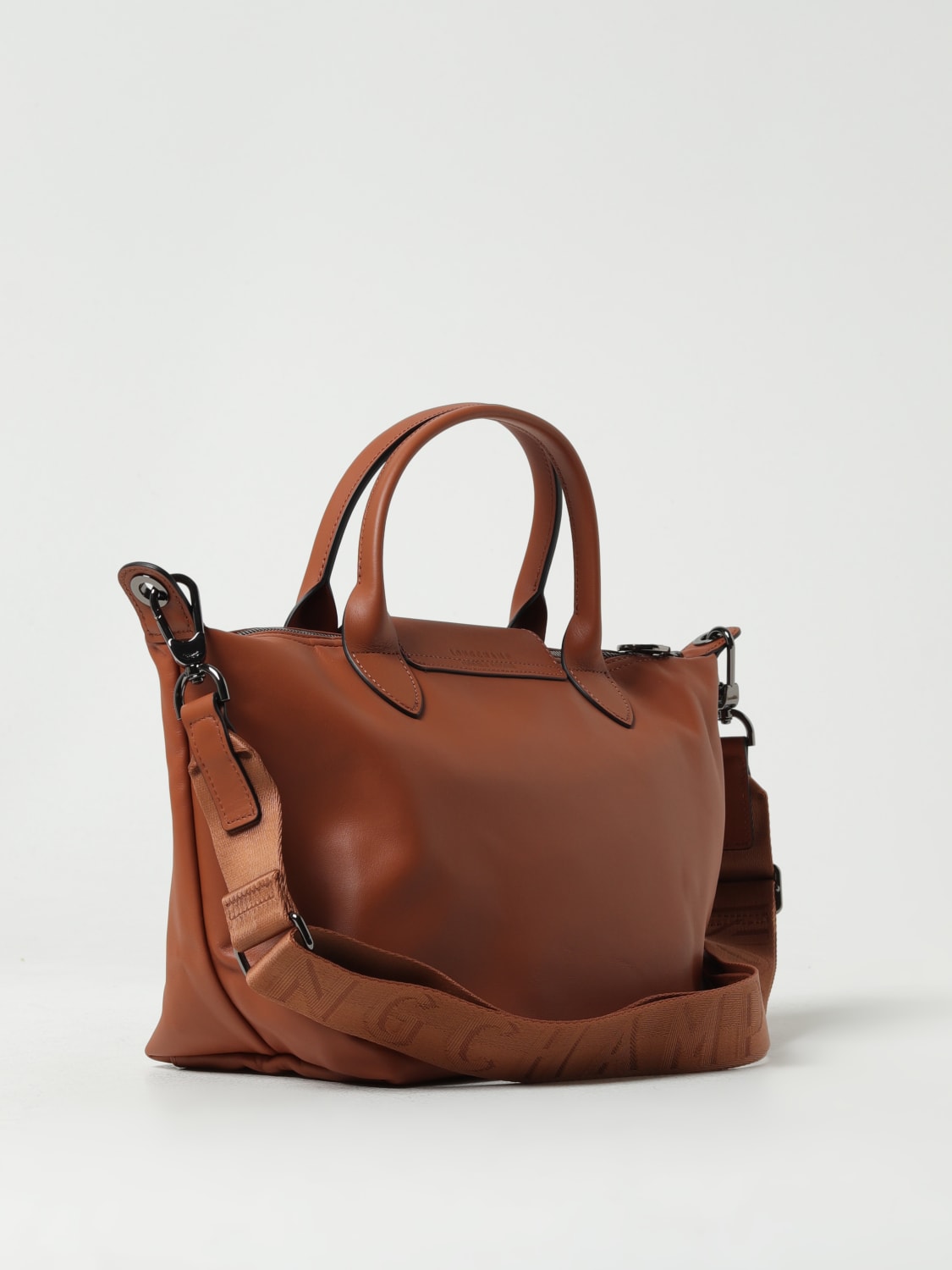 LONGCHAMP HANDBAG: Longchamp Le Pliage Xtra S leather bag with shoulder strap, Leather - Img 2