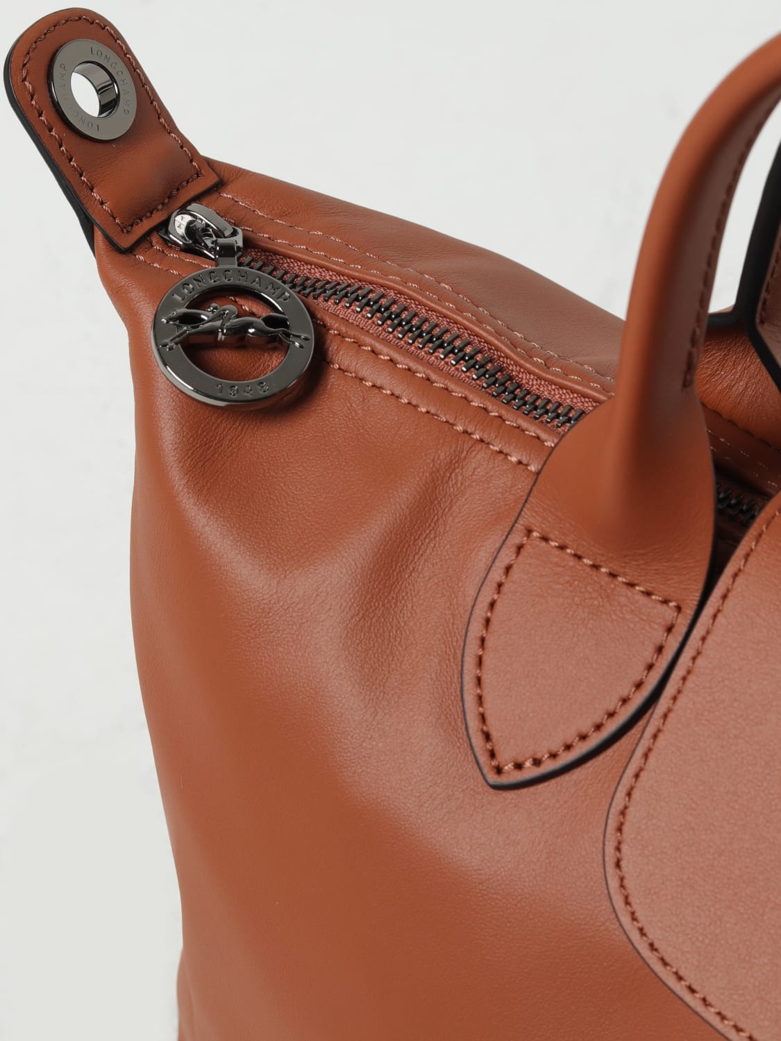 LONGCHAMP HANDBAG: Longchamp Le Pliage Xtra S leather bag with shoulder strap, Leather - Img 3