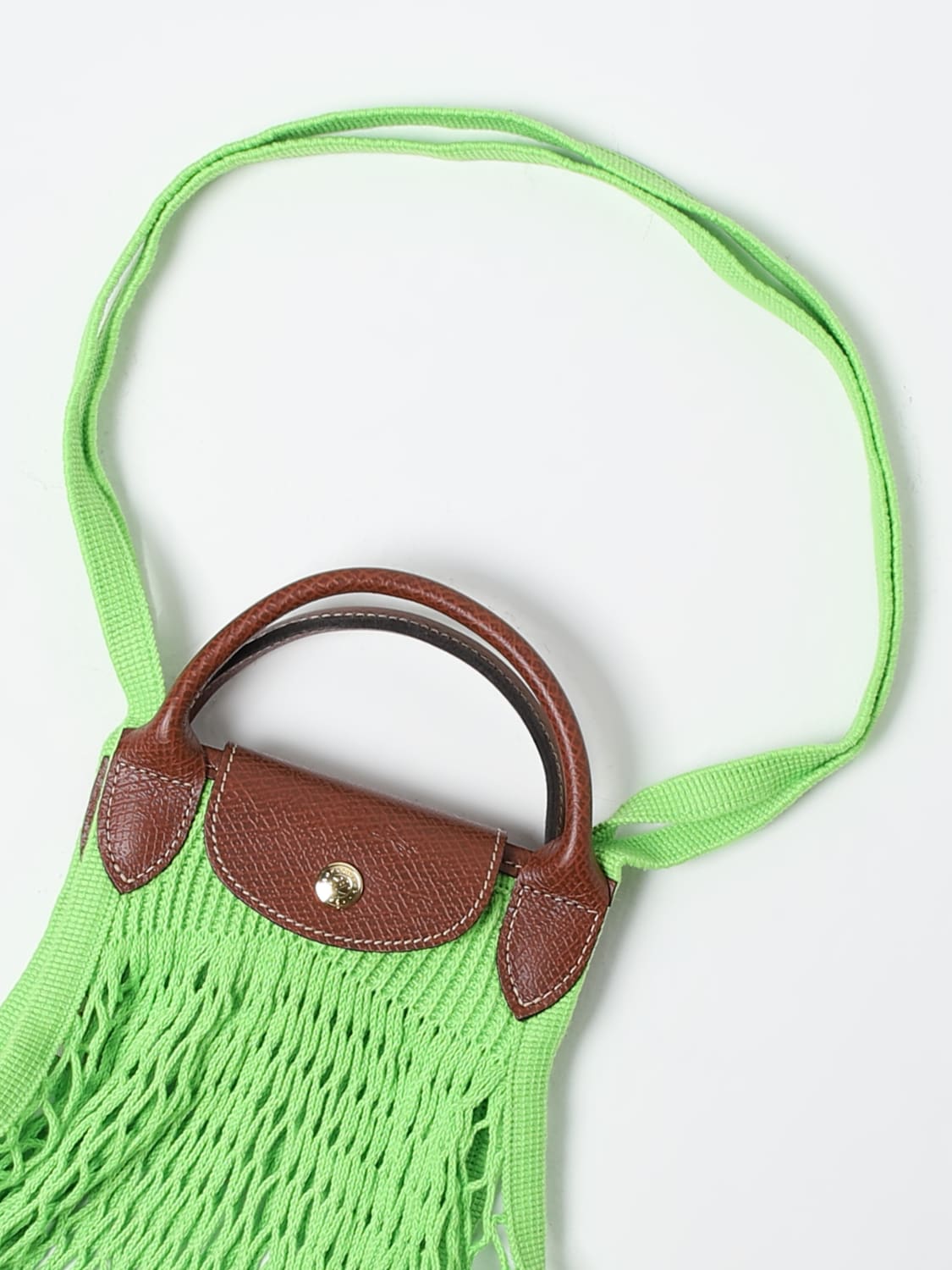 LONGCHAMP HANDBAG: Shoulder bag woman Longchamp, Apple Green - Img 3