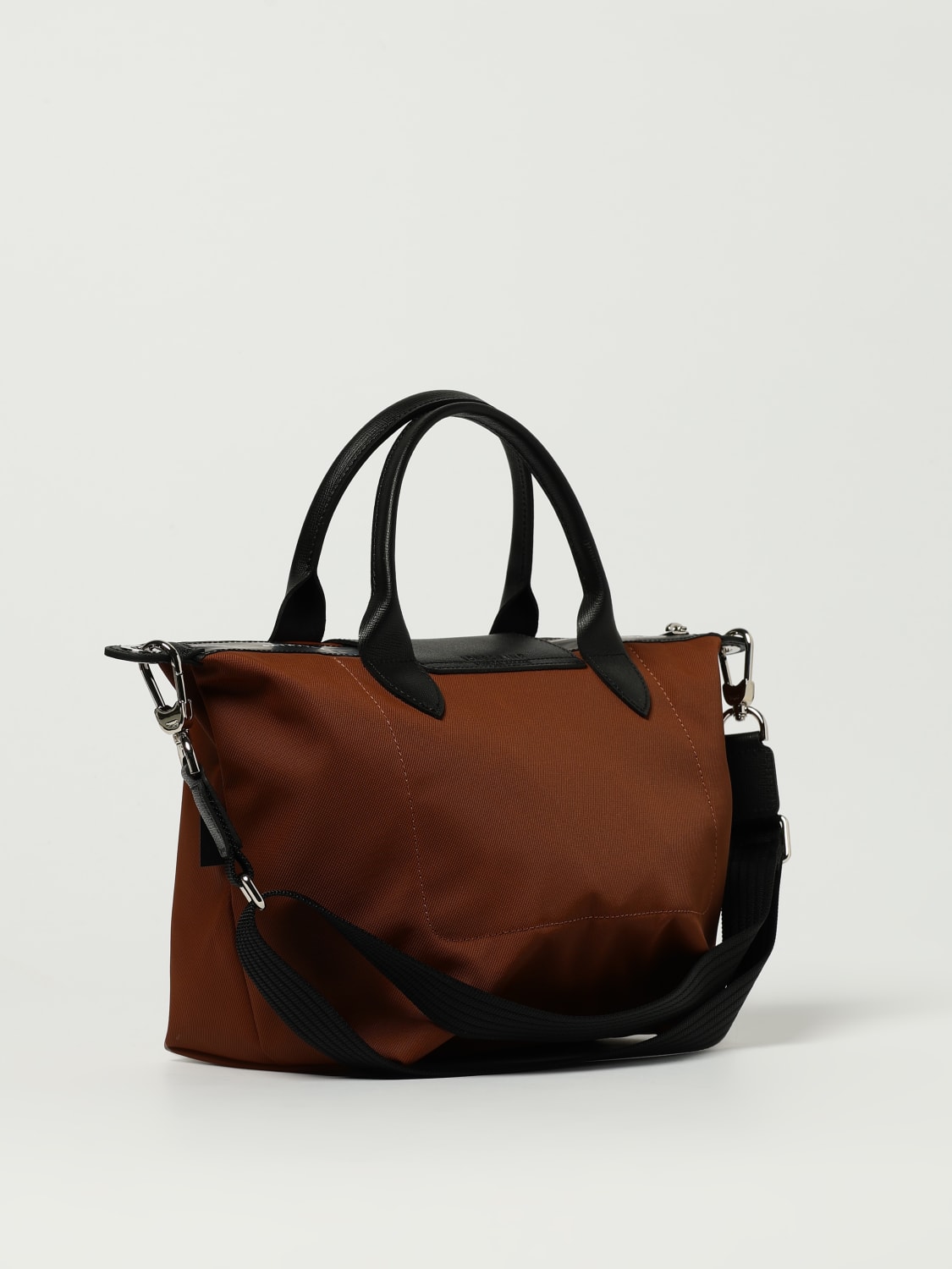 LONGCHAMP HANDBAG: Longchamp Le Pliage Energy bag in recycled nylon and leather, Dark - Img 2