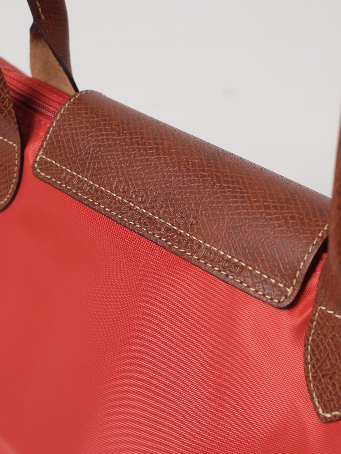 LONGCHAMP SAC PORTÉ ÉPAULE: Sac porté épaule femme Longchamp, Corail - Img 3