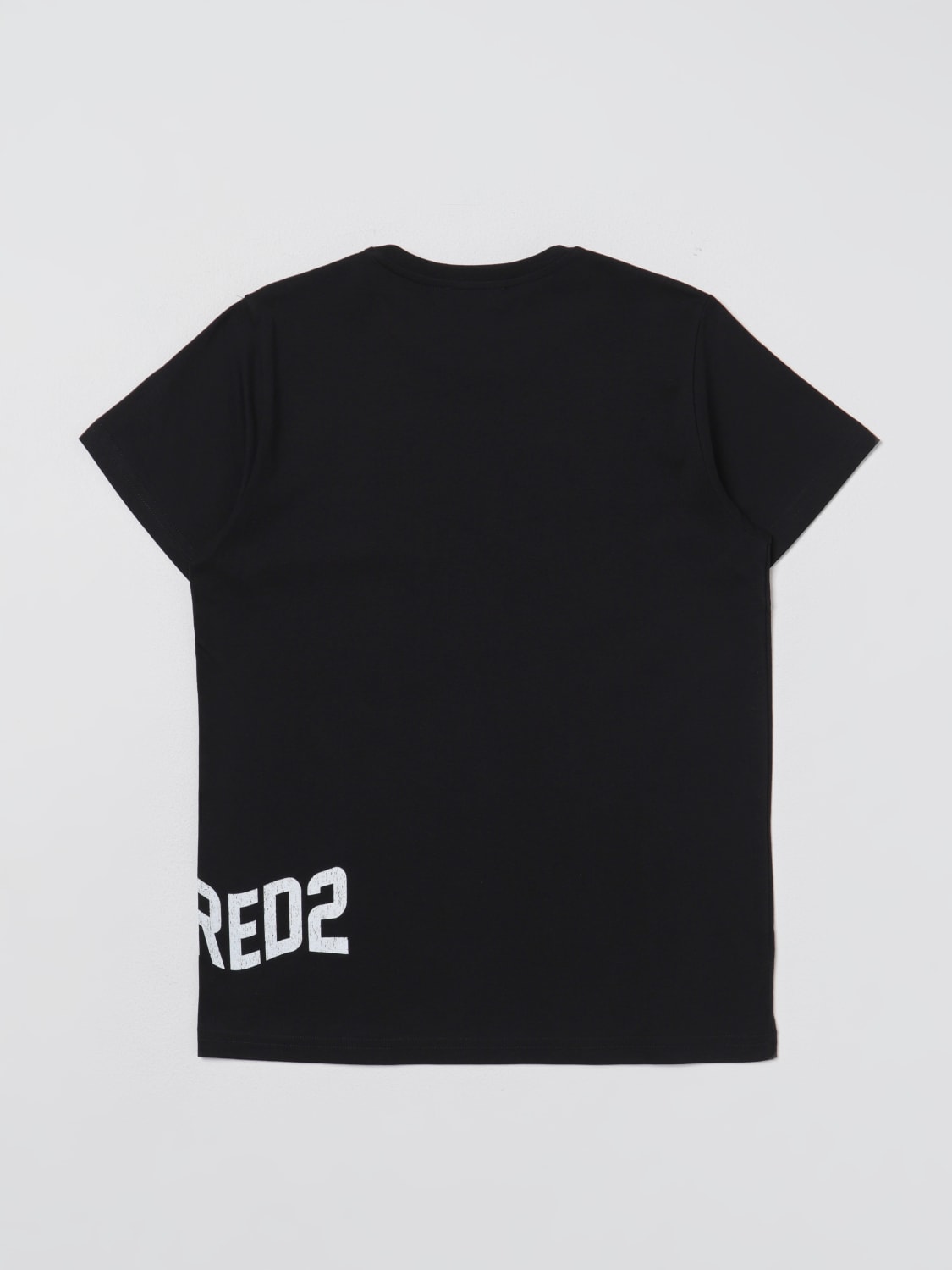 DSQUARED2 T-SHIRT: T-shirt Dsquared2 Junior con stampa logo, Nero - Img 2