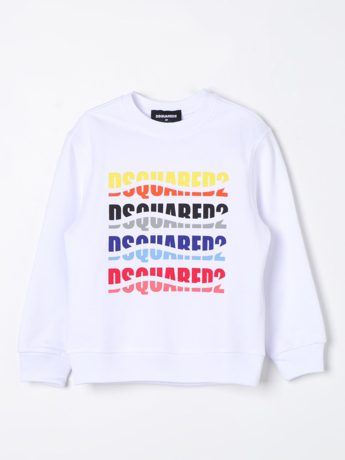 DSQUARED2 SWEATER: Dsquared2 Junior sweatshirt, White - Img 1