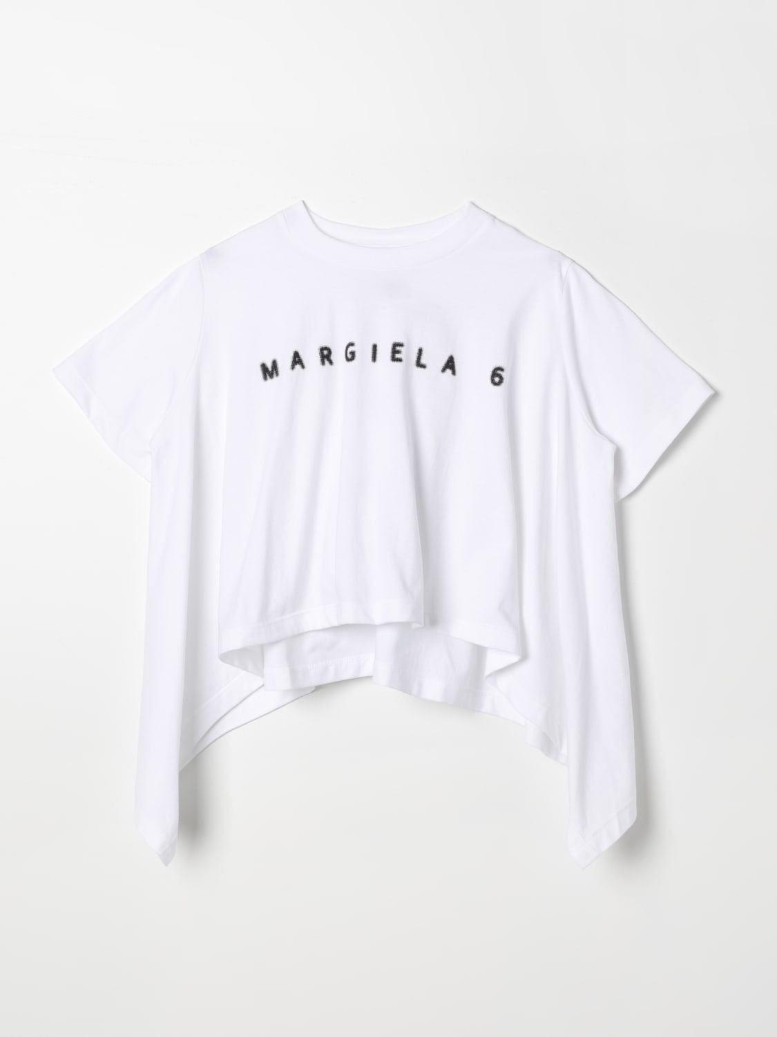 MM6 MAISON MARGIELA：Tシャツ ボーイ - ホワイト | GIGLIO.COM 
