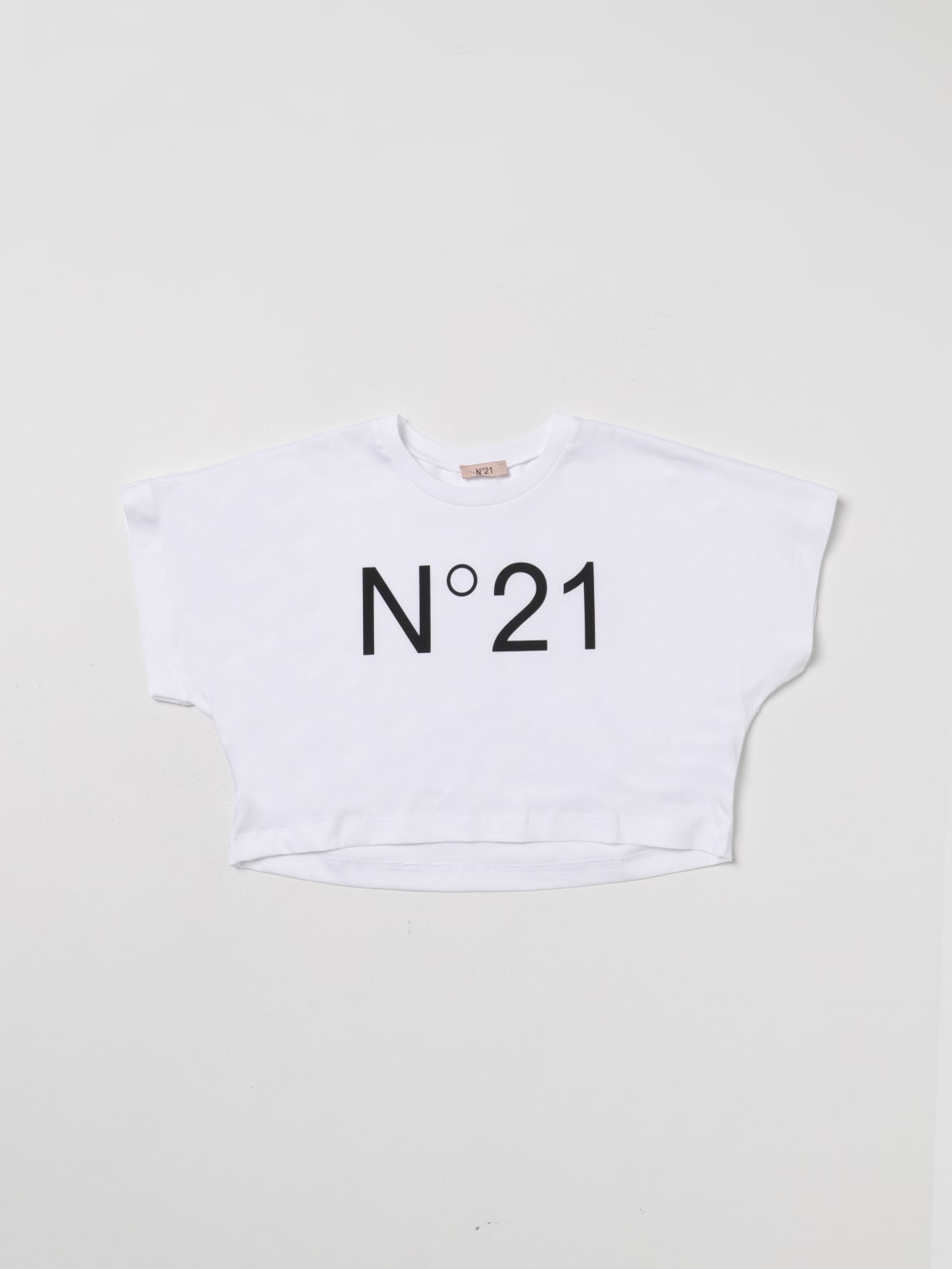 N° 21 T-SHIRT: T-shirt kids N° 21, White - Img 1