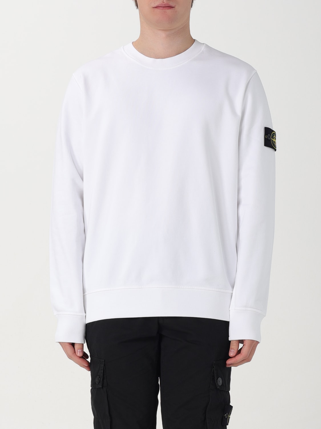 STONE ISLAND Sweatshirt men White Stone Island sweatshirt 63051 online at GIGLIO.COM