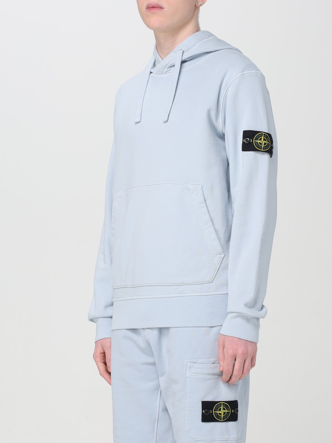STONE ISLAND 卫衣: 卫衣 男士 Stone Island, 浅蓝色 - Img 4