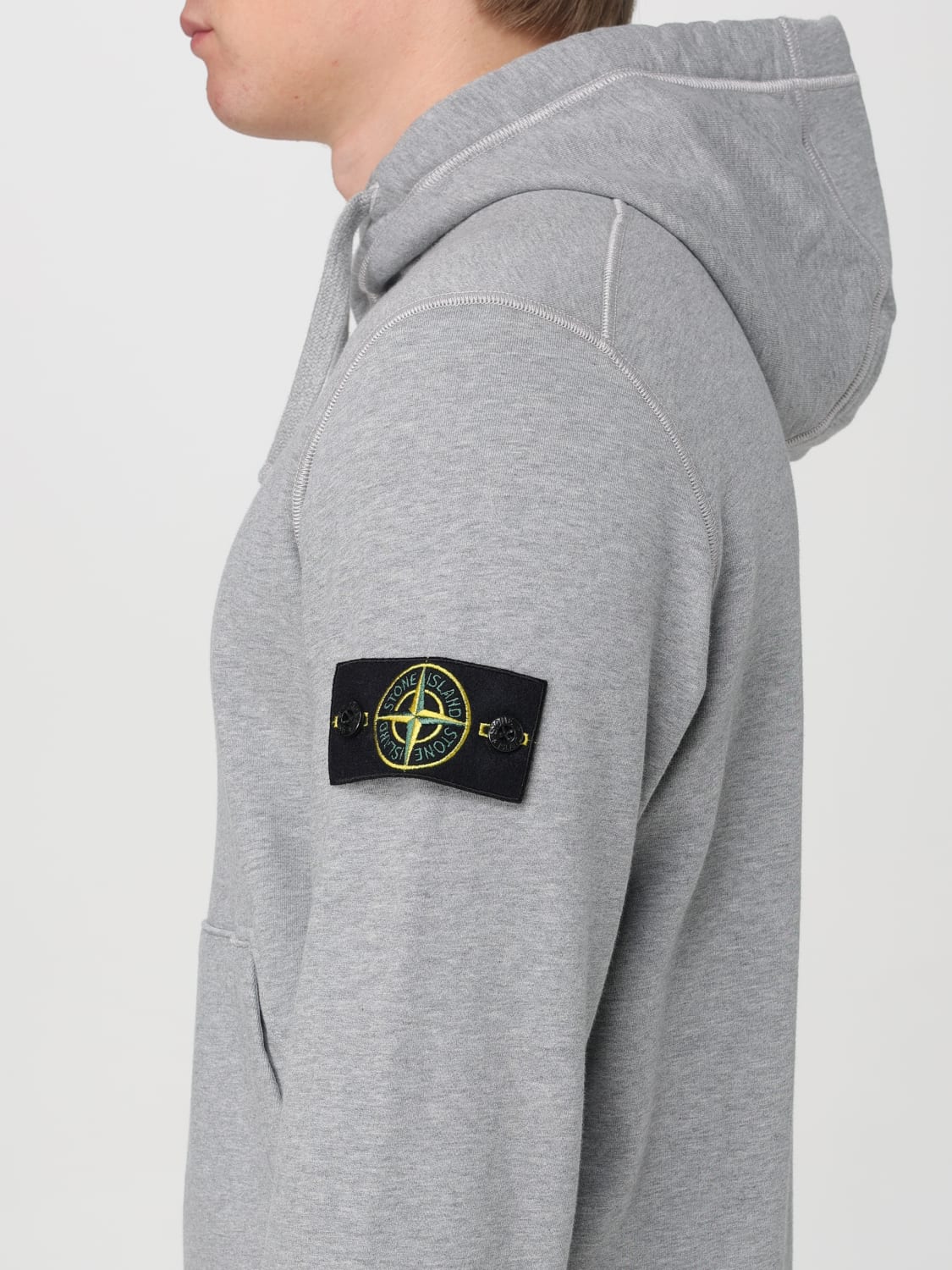 STONE ISLAND SWEATSHIRT: Sweatshirt men Stone Island, Grey 1 - Img 5