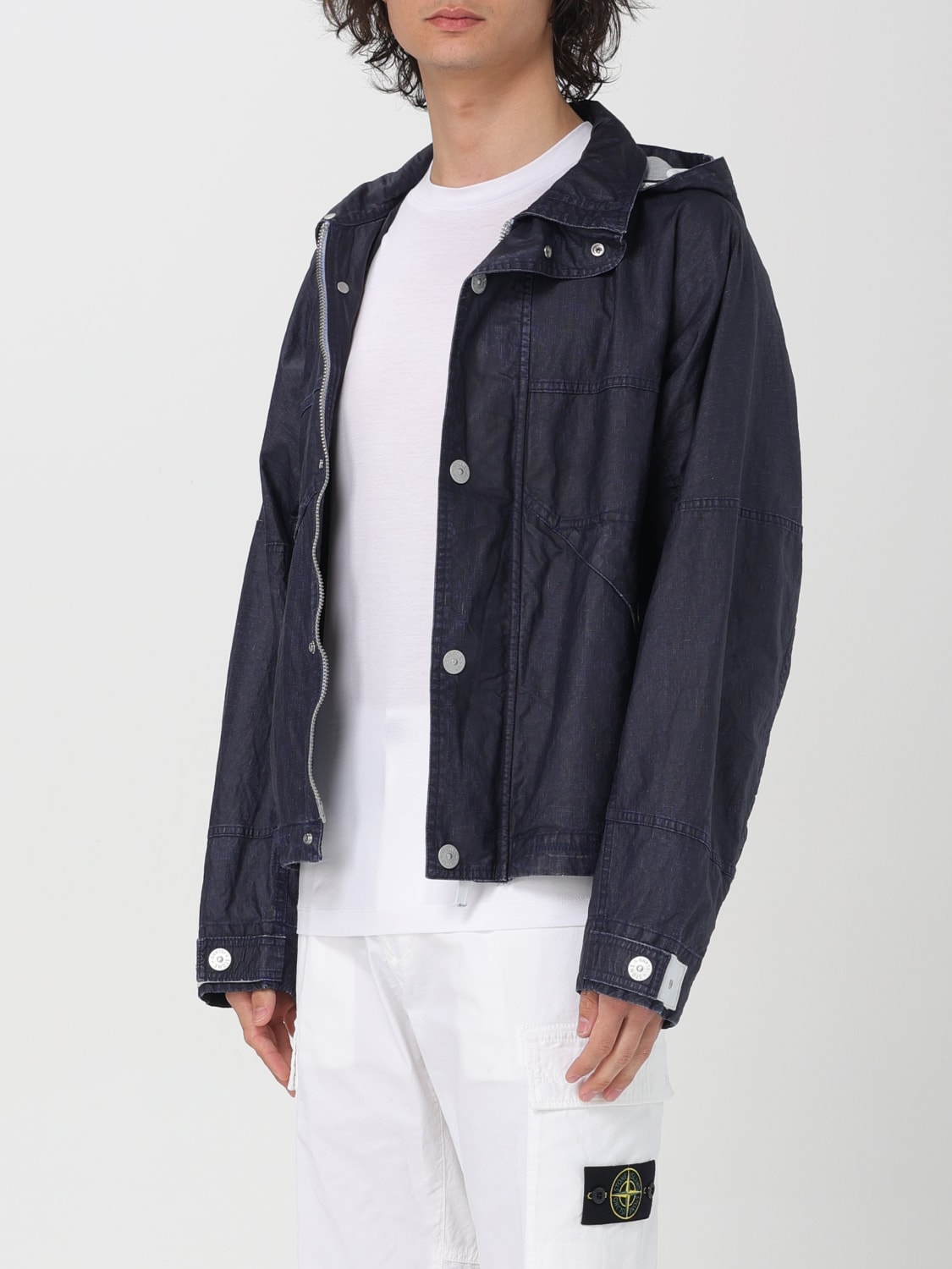 STONE ISLAND CHAQUETA: Chaqueta hombre Stone Island, Azul Oscuro - Img 4