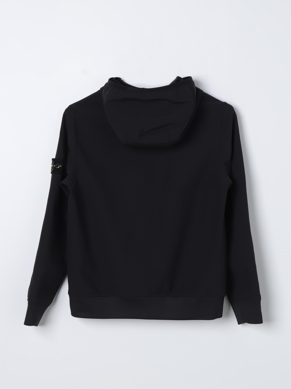 Stone Island Junior Outlet Felpa con zip Nero Giacca Stone Island Junior 40127 online su GIGLIO.COM