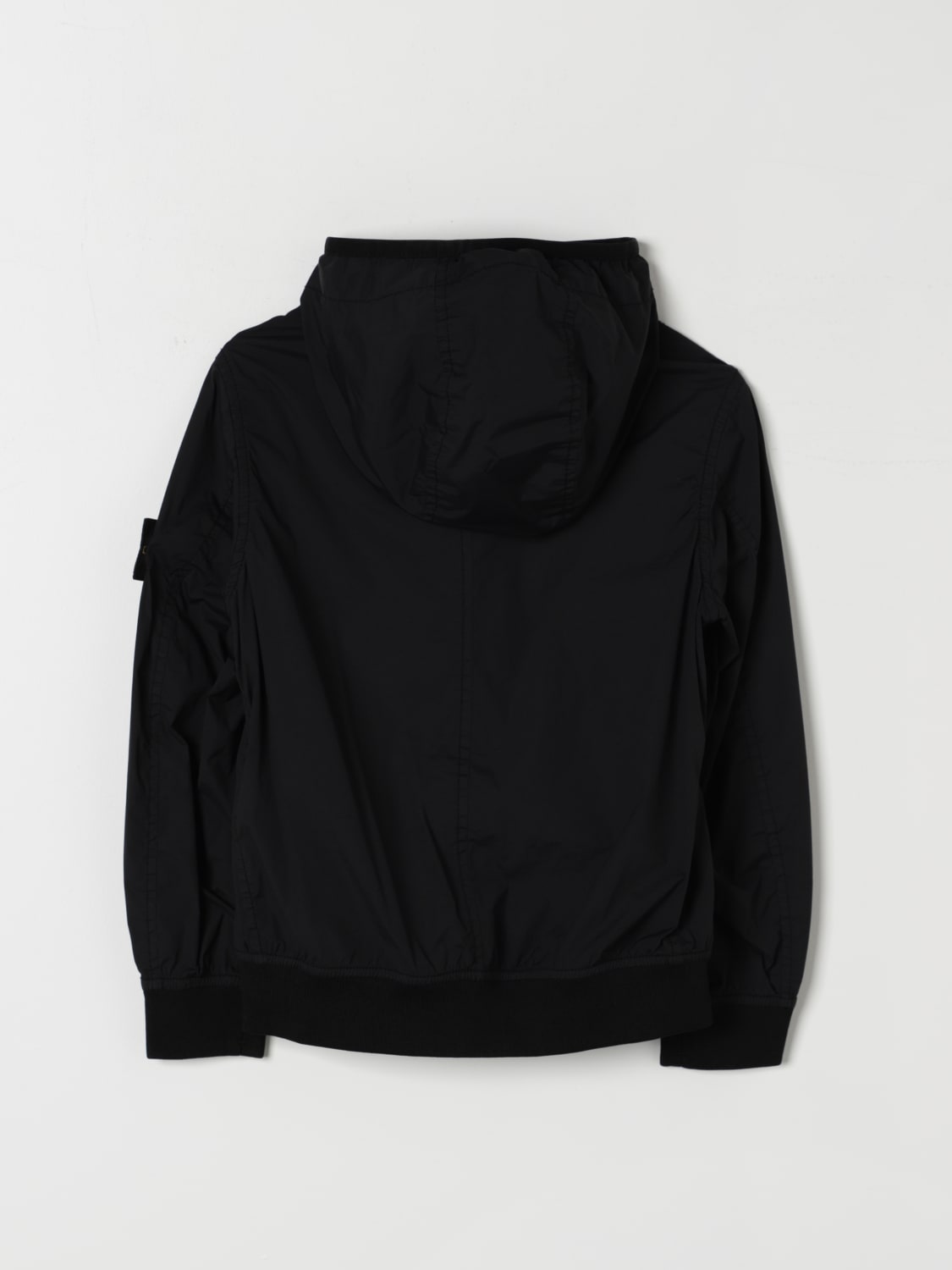 Kids black stone island jumper clearance