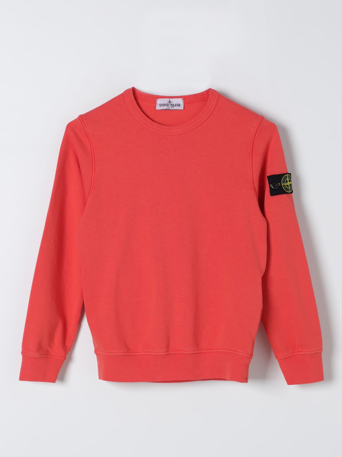 Red stone island jumper junior store
