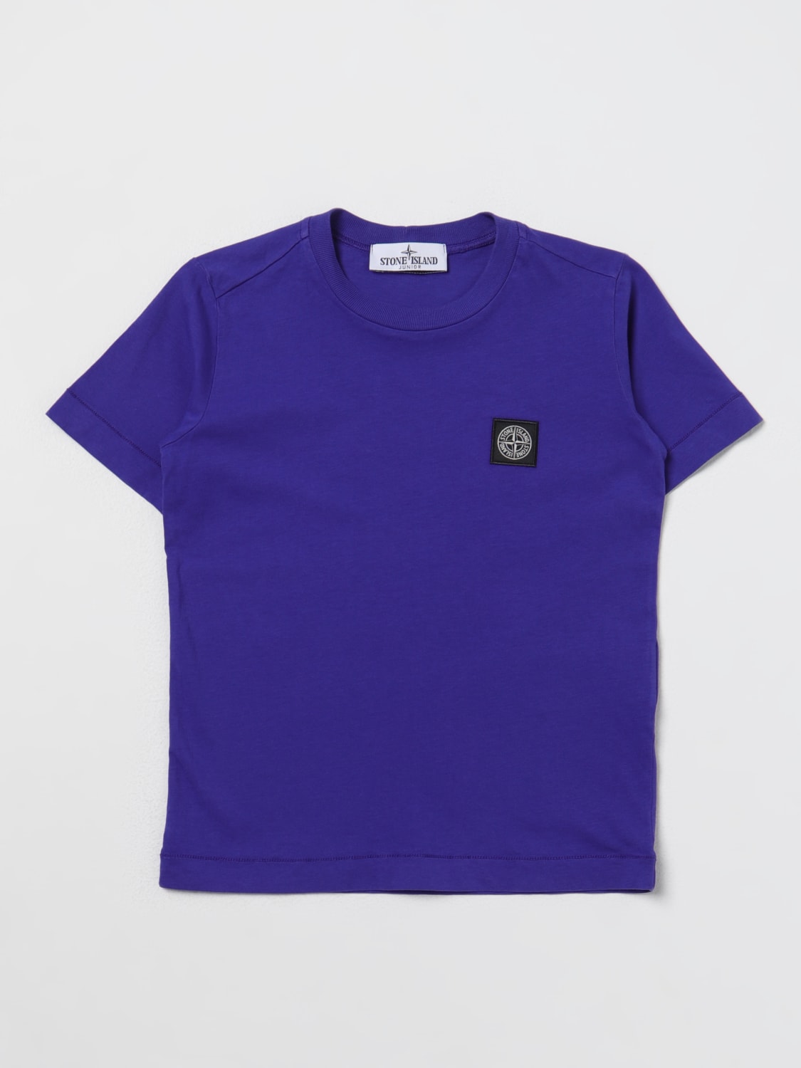 Stone Island Junior Outlet T shirt kids Royal Blue Stone Island Junior t shirt 20147 online at GIGLIO.COM