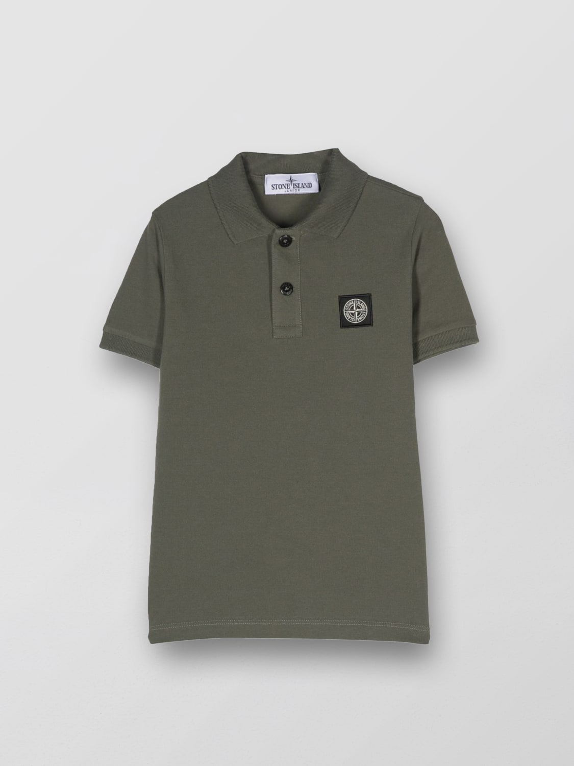 Stone Island Junior Outlet Polo shirt kids Green Stone Island Junior polo shirt 21448 online at GIGLIO.COM