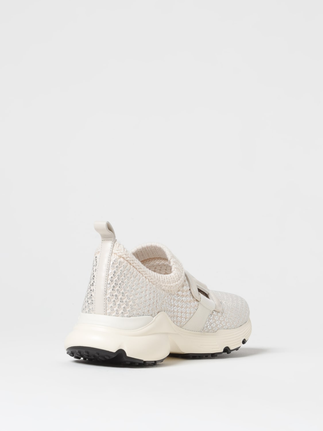 TOD'S SNEAKERS: Sneakers Tod's in lana tricot laminata, Ghiaccio - Img 3