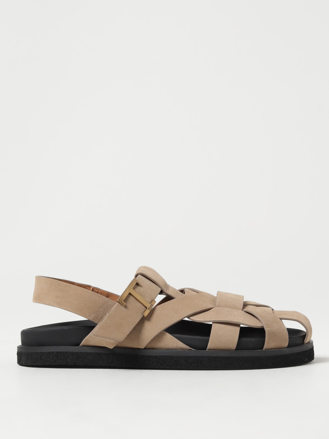 TOD'S FLAT SANDALS: Shoes woman Tod's, Beige - Img 1