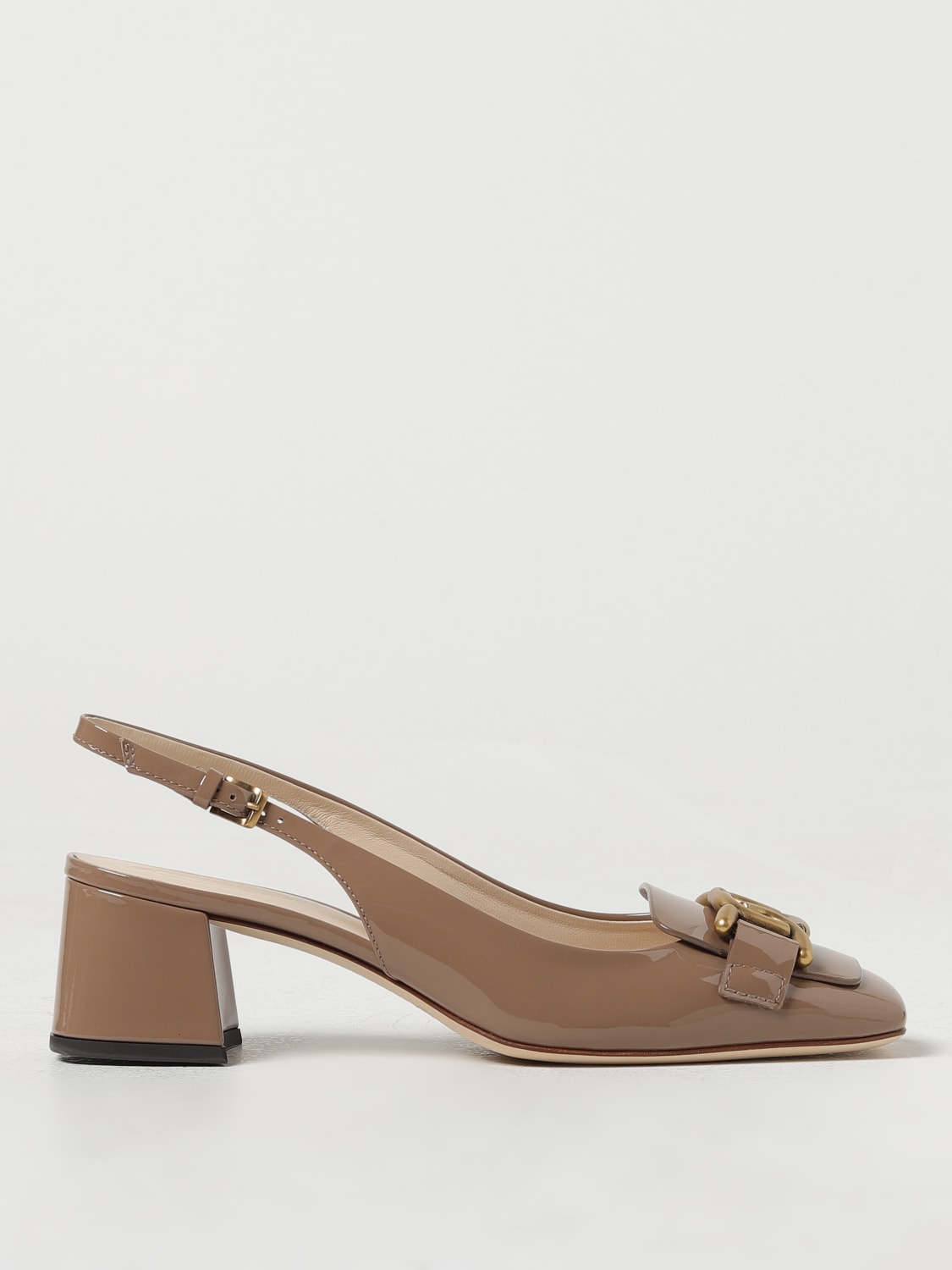 TOD'S SCARPE CON TACCO: Slingback Tod's in vernice , Cipria - Img 1