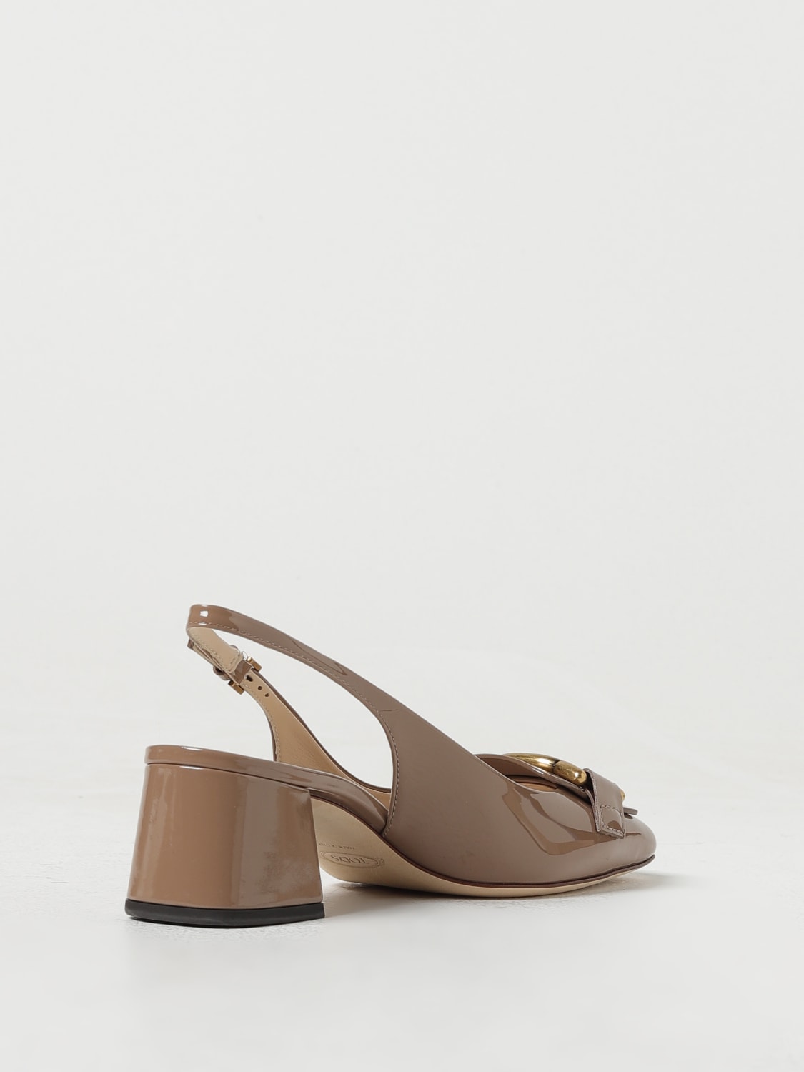 TOD'S SCARPE CON TACCO: Slingback Tod's in vernice , Cipria - Img 3